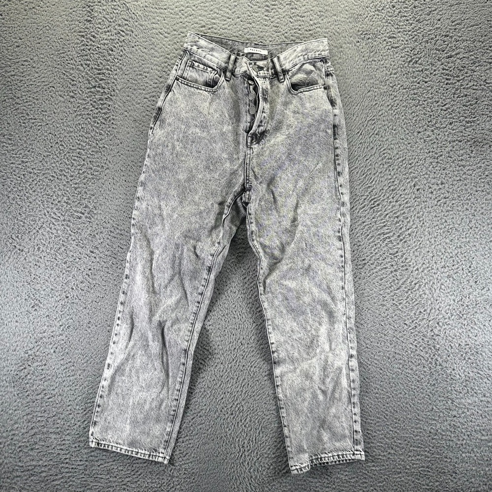 Pacsun Jeans Womens 27x26 Gray Cotton Denim Straight Hi-Rise Button Fly Workwear